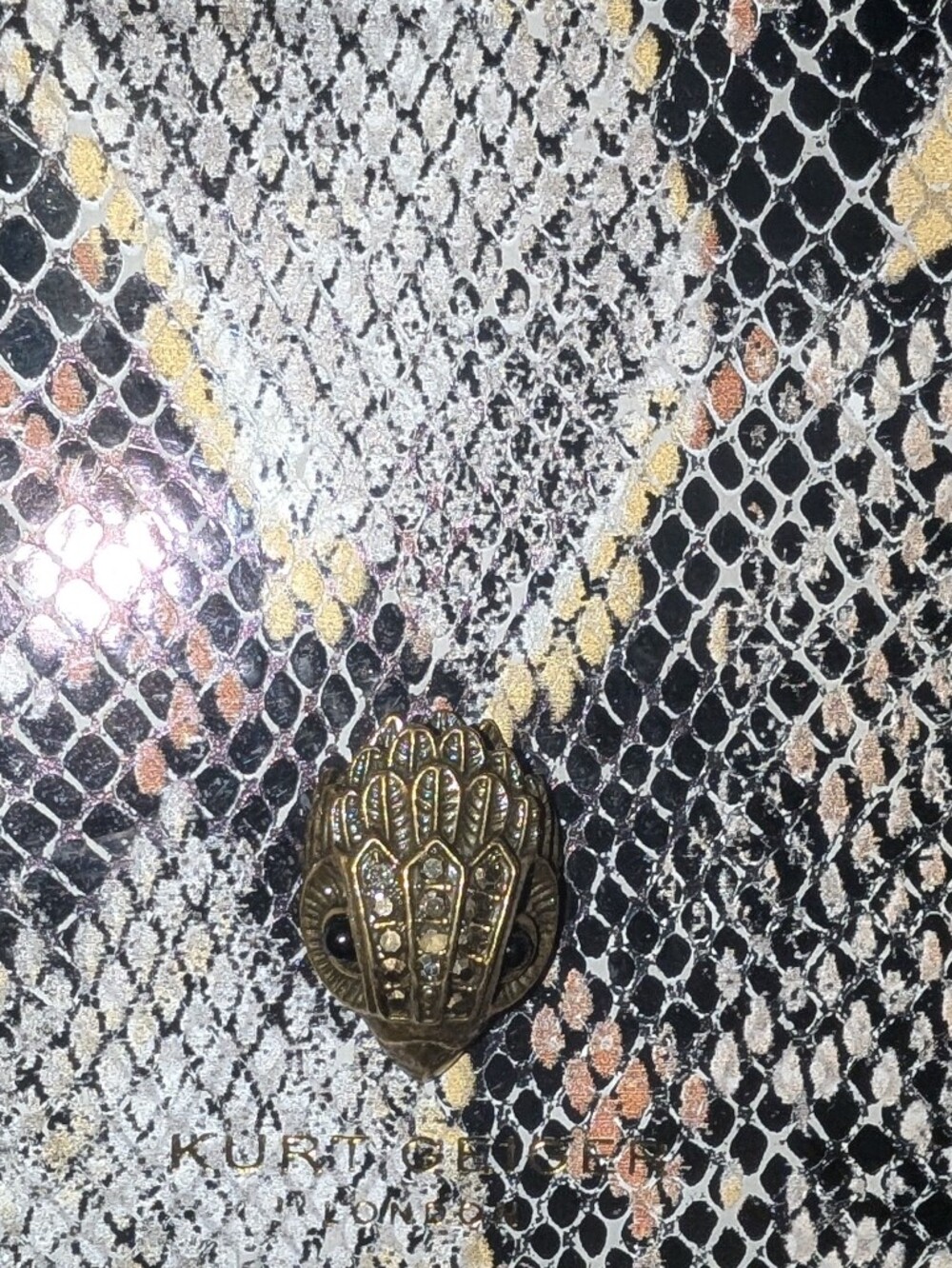 Kurt Geiger Snake Print Bag - Picture 5 of 12